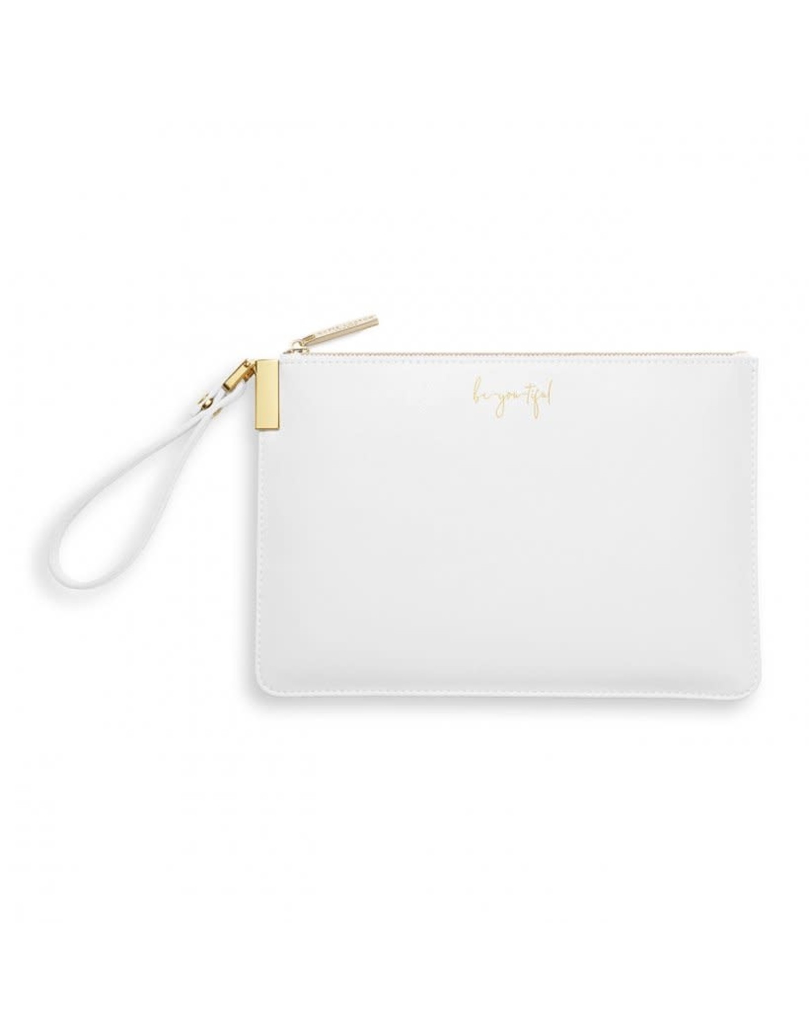 KATIE LOXTON SECRET MSSG POUCH WHITE