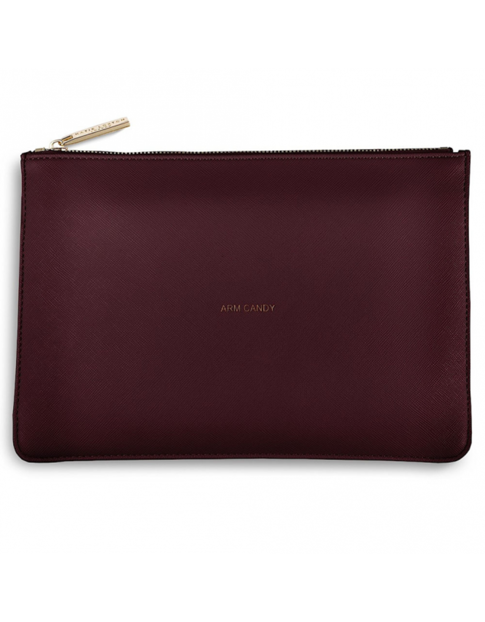 KATIE LOXTON PERF POUCH ARM CANDY BURGUNDY