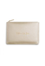 KATIE LOXTON PERF POUCH MOTHER OF BRIDE GOLD
