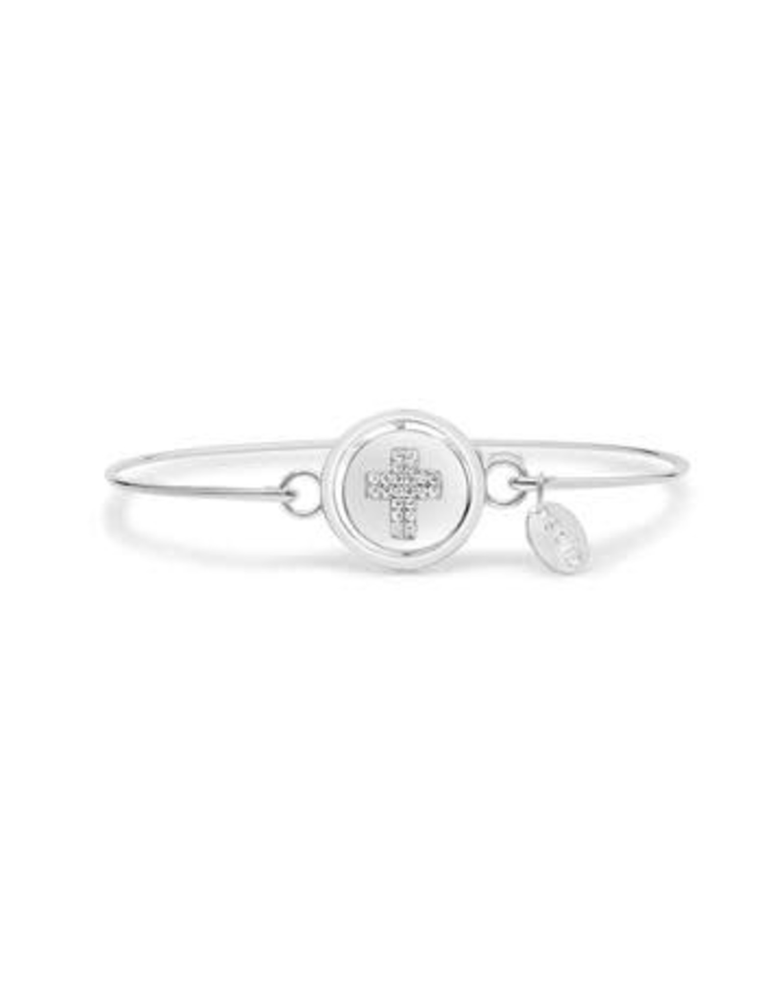 STIA COUTURE 060-SS-137   PAVE CROSS SPINNING CHARM BR
