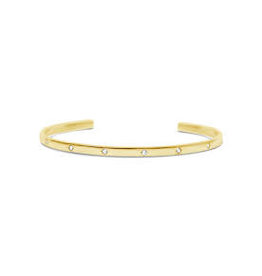 STIA COUTURE 070-G-04CZ   GOLD CRYST CUFF