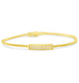 STIA COUTURE 054-G-128DB   DBL PAVE BAR MAGNET BRAC