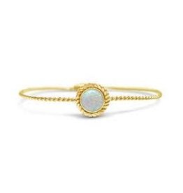 STIA COUTURE 054-G-85   WHITE OPAL MAGNET BRAC