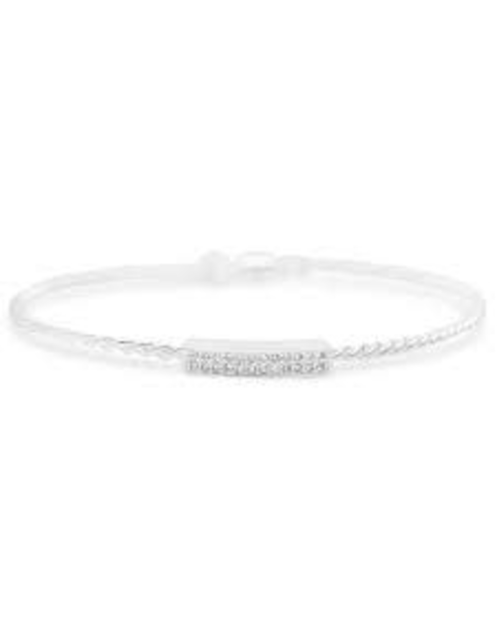 STIA COUTURE 054-SS-128DB   SS DOUBLE PAVE BAR MAGNET BRACELET