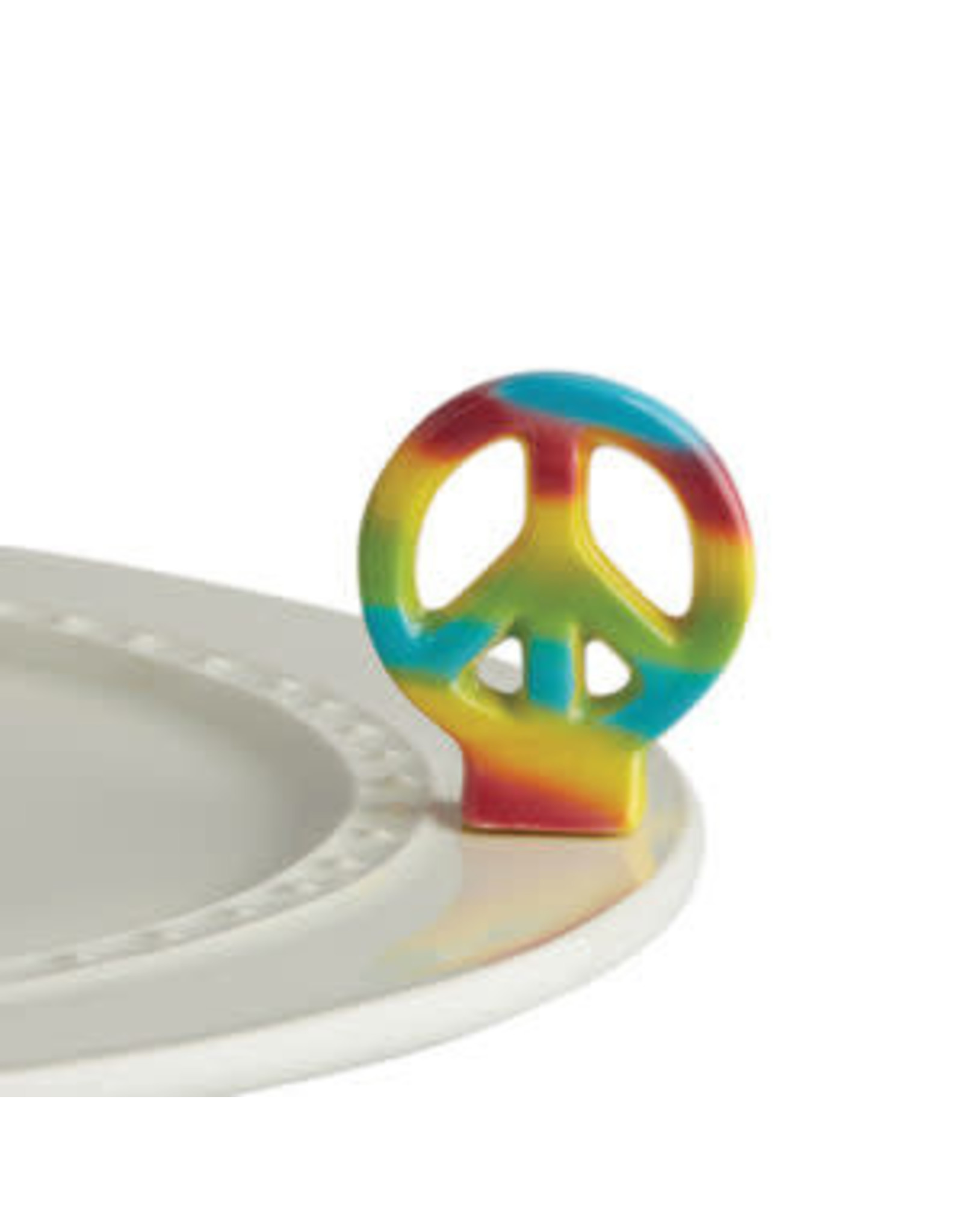 NORA FLEMING PEACE OUT PEACE SIGN