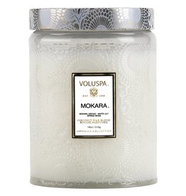 VOLUSPA MOKARA LRG GLASS JAR CANDLE