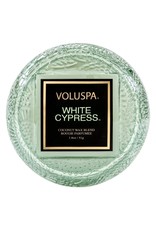 VOLUSPA WHITE CYPRESS MACARON CANDLE