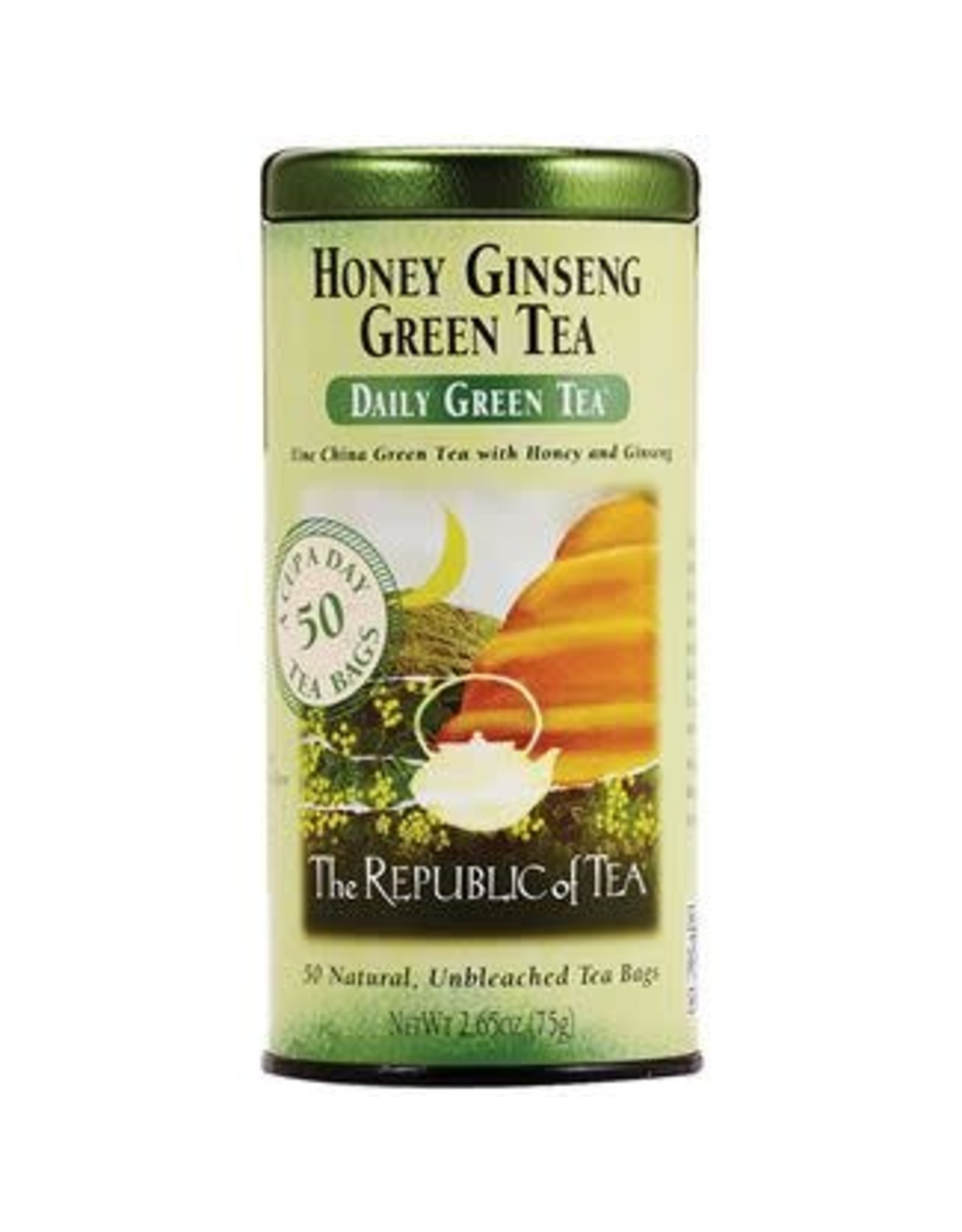 REPUBLIC OF TEA HONEY GINSENG GREEN TEABAGS