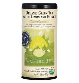 REPUBLIC OF TEA LEMON & HONEY GREEN TEA ORGANIC