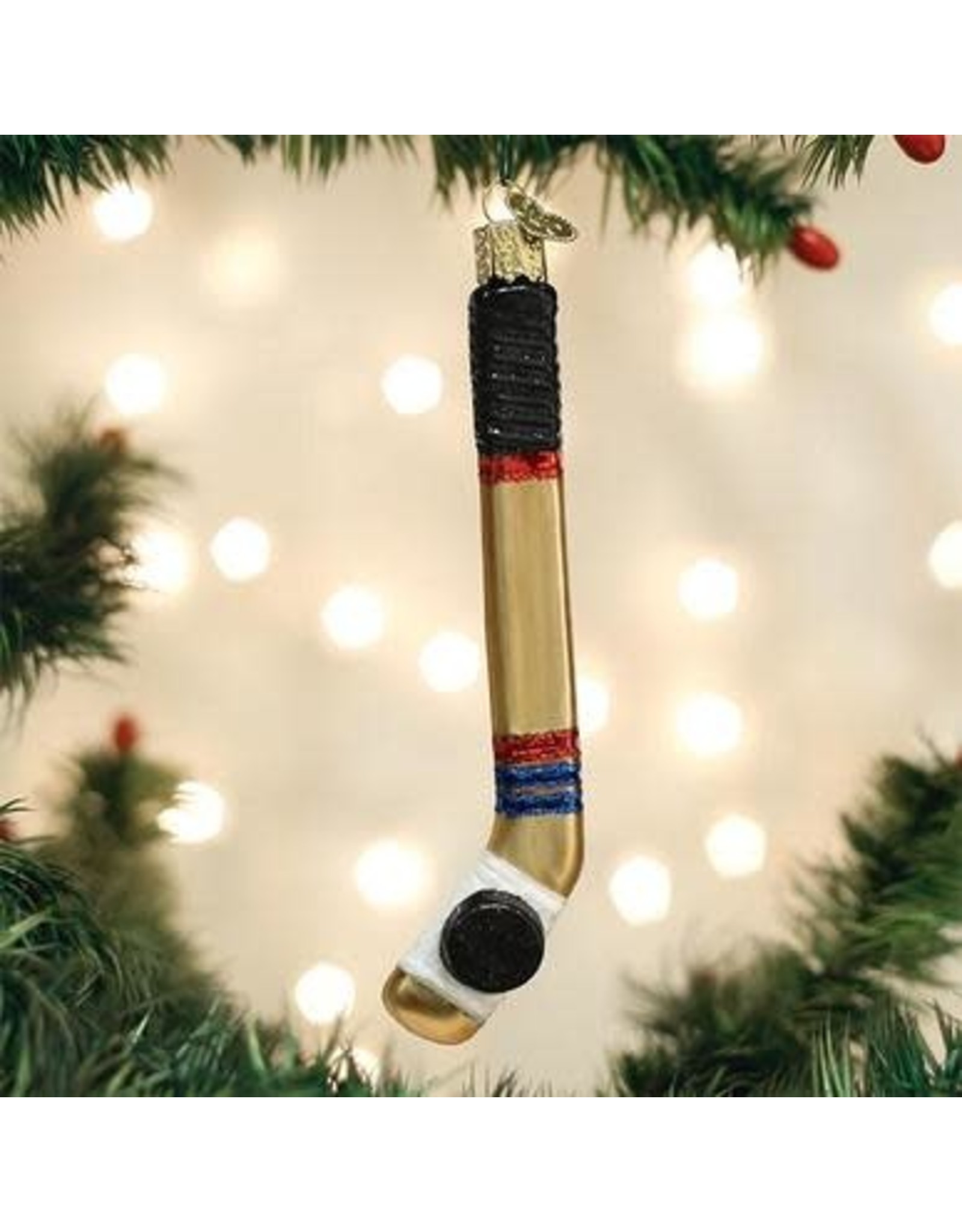 OLD WORLD CHRISTMAS 44155   HOCKEY STICK