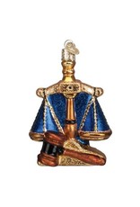 OLD WORLD CHRISTMAS 36160   SCALES OF JUSTICE