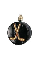OLD WORLD CHRISTMAS 44048   HOCKEY PUCK