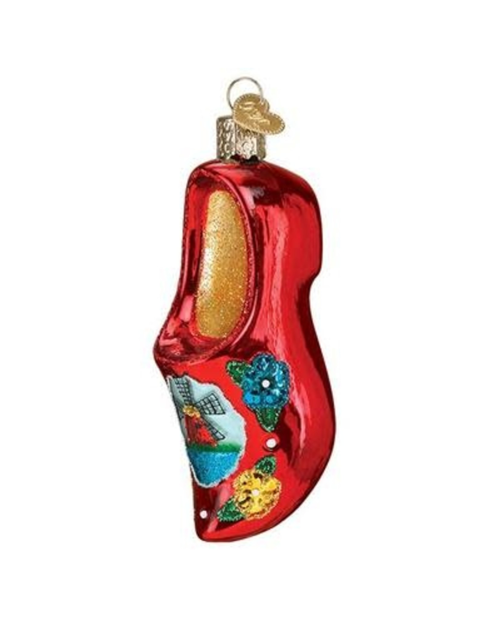 OLD WORLD CHRISTMAS WOODEN CLOG