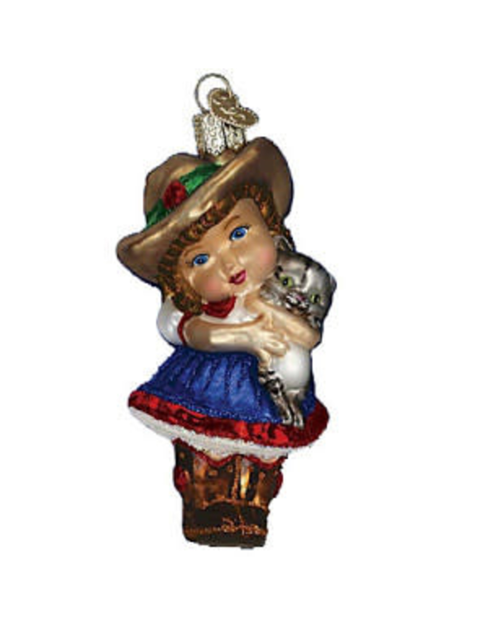 OLD WORLD CHRISTMAS LITTLE COWGIRL