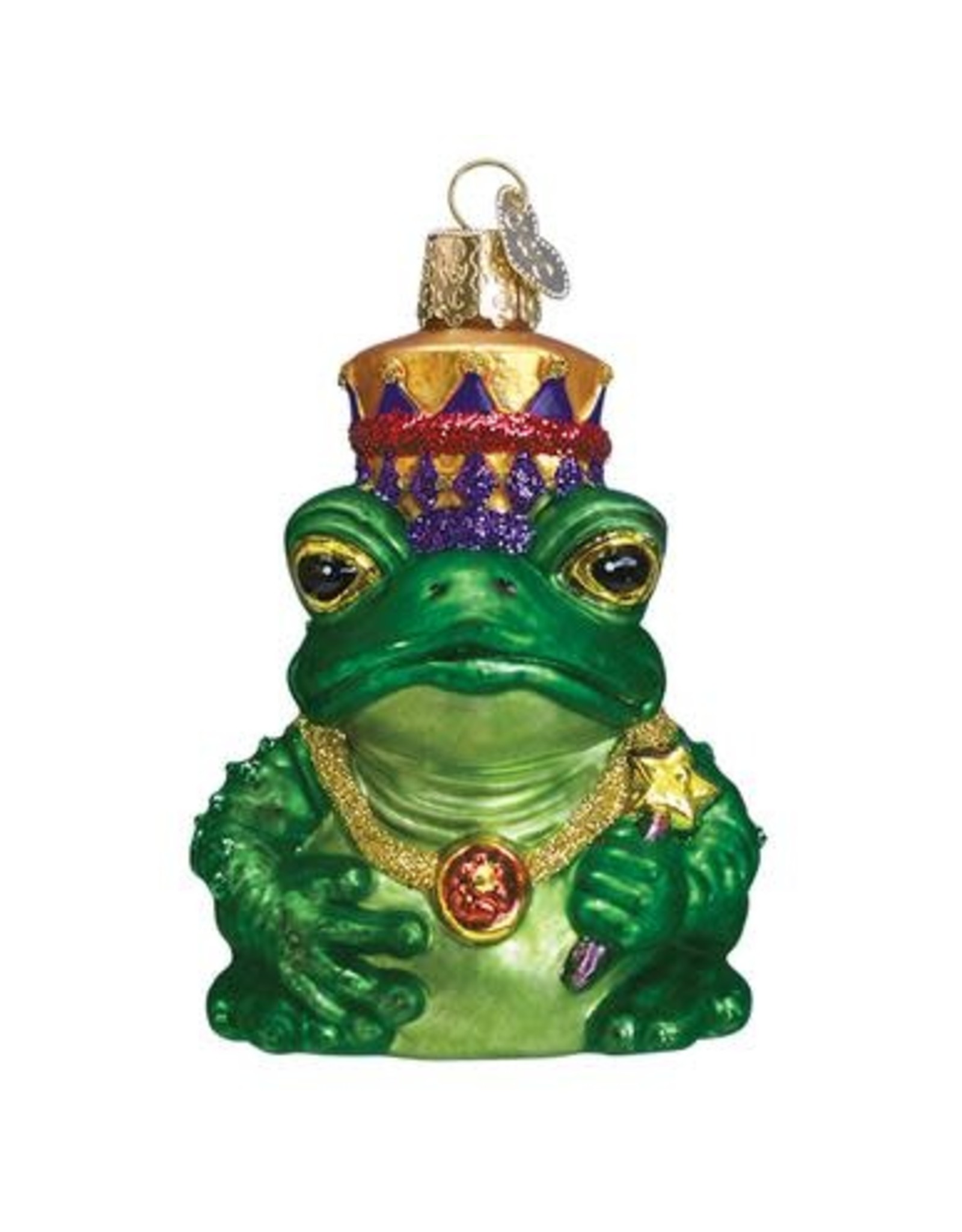 OLD WORLD CHRISTMAS FROG KING