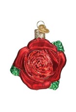 OLD WORLD CHRISTMAS RED ROSE