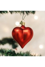 OLD WORLD CHRISTMAS 30014   LARGE MATTE RED HEART