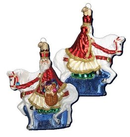 OLD WORLD CHRISTMAS ST. NICK ON HORSE