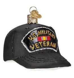 OLD WORLD CHRISTMAS 32375   VETERAN'S CAP