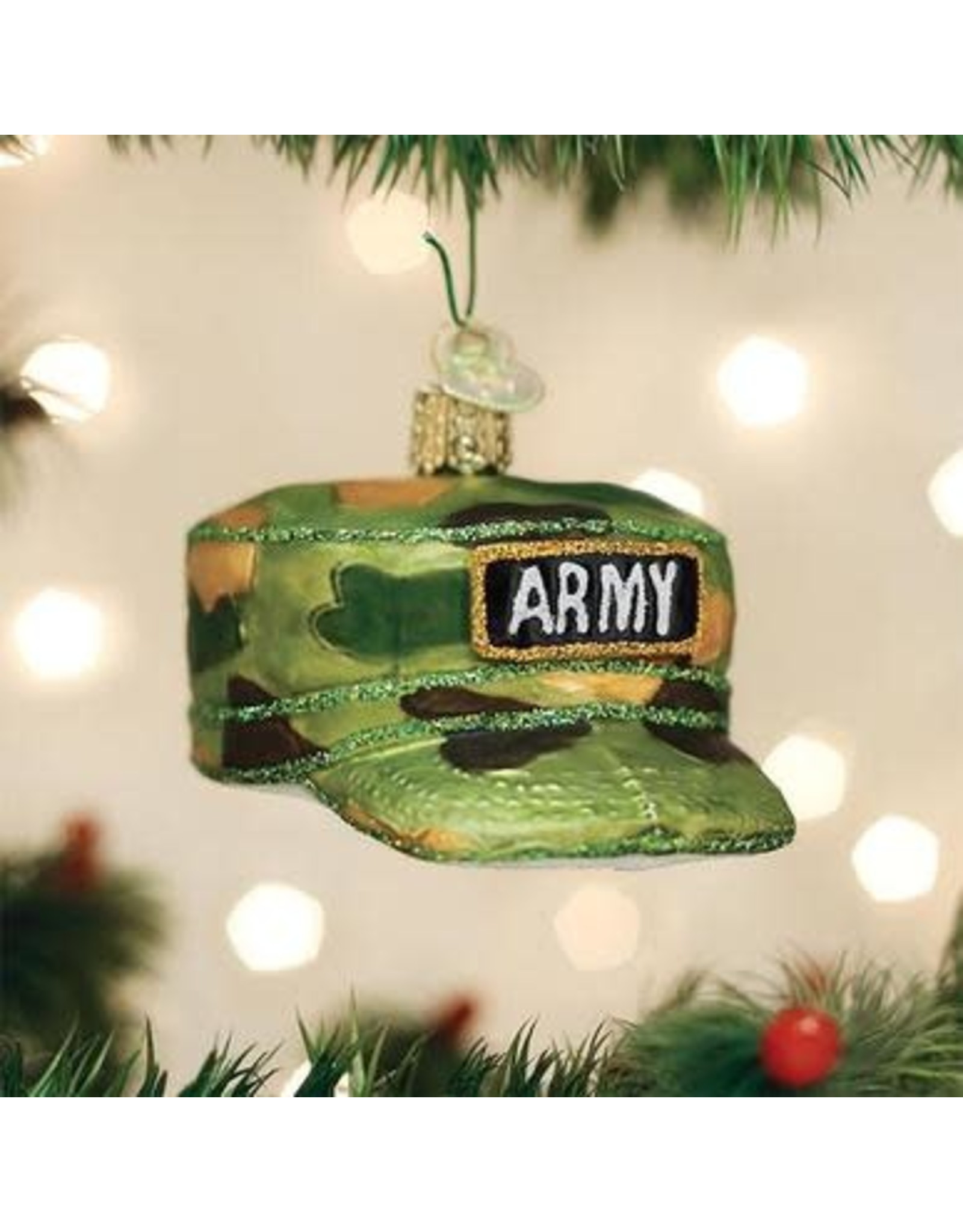 OLD WORLD CHRISTMAS 32376   ARMY CAP