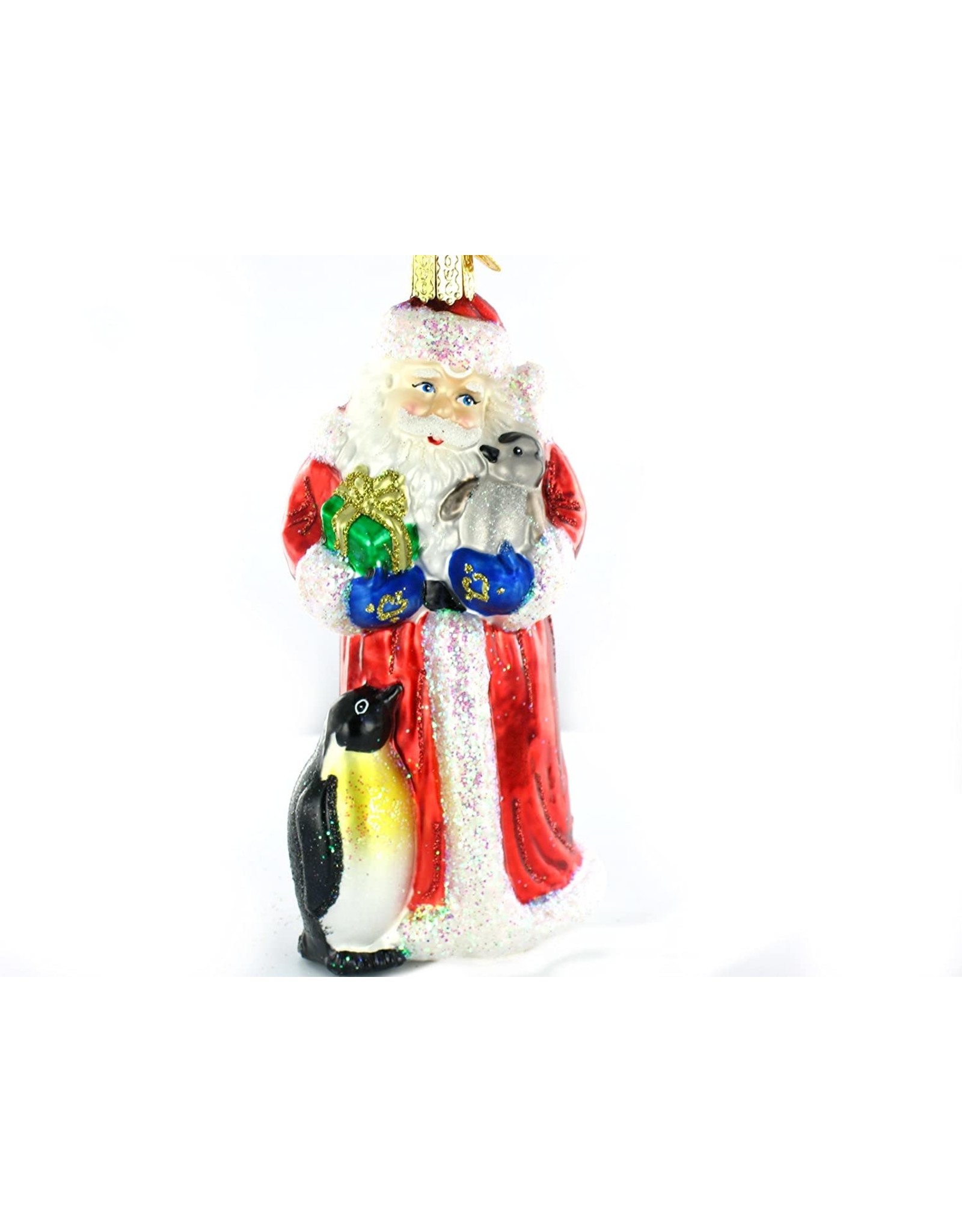 OLD WORLD CHRISTMAS SANTA W/PENGUIN PALS