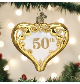 OLD WORLD CHRISTMAS 30056   50TH ANNIVERSARY HEART