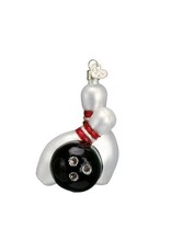 OLD WORLD CHRISTMAS 44024   BOWLING BALL & PINS