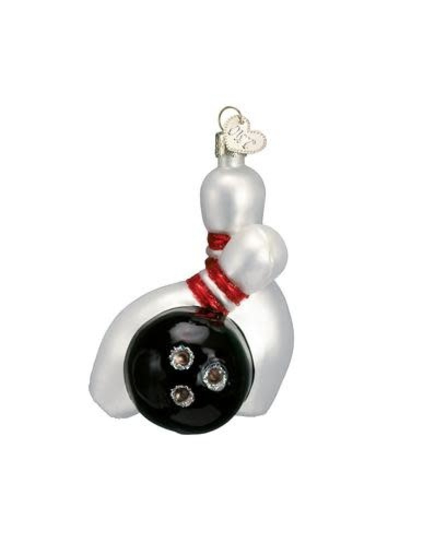 OLD WORLD CHRISTMAS 44024   BOWLING BALL & PINS