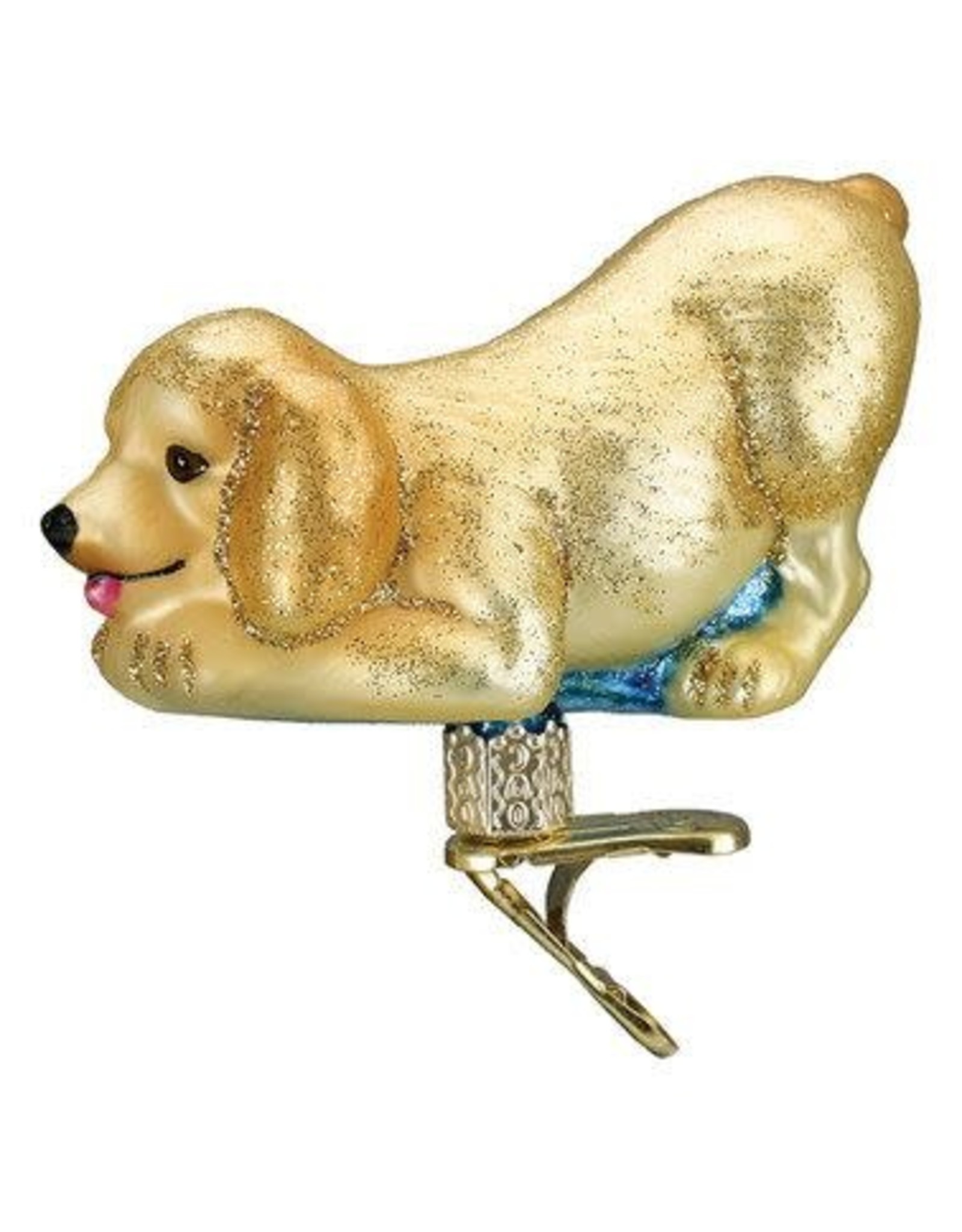OLD WORLD CHRISTMAS PLAYFUL PUPPY