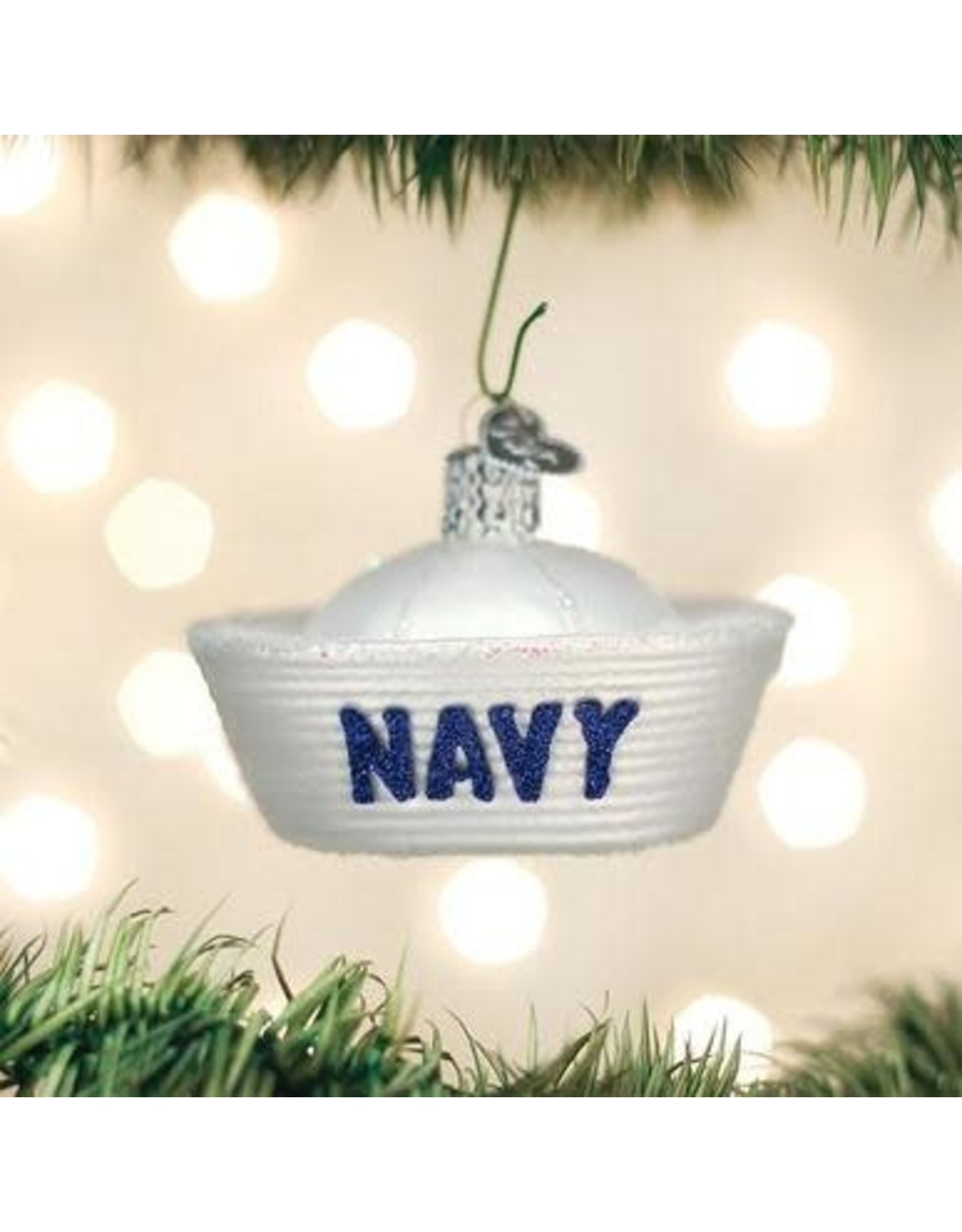OLD WORLD CHRISTMAS NAVY CAP
