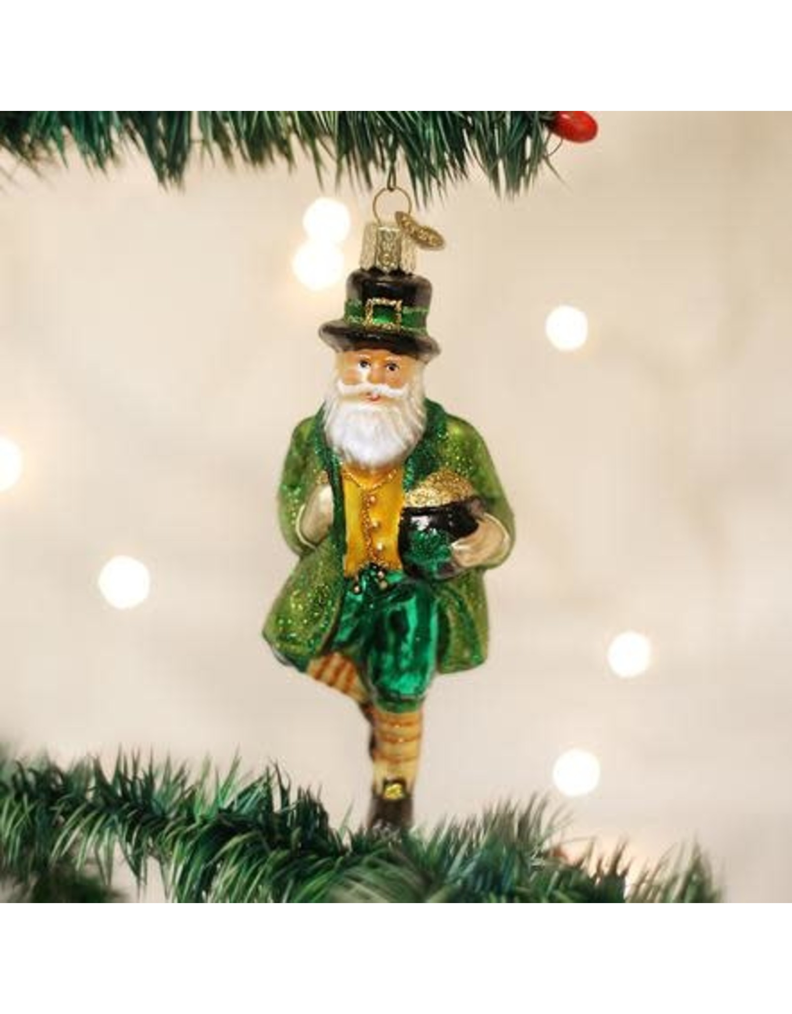 OLD WORLD CHRISTMAS 40201   IRISH SANTA