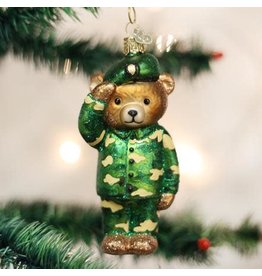 OLD WORLD CHRISTMAS ARMY BEAR