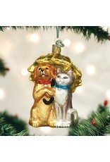 OLD WORLD CHRISTMAS RAINING CATS AND DOGS
