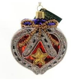 OLD WORLD CHRISTMAS WESTERN HORSESHOE HEART