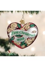 OLD WORLD CHRISTMAS 2018 FIRST CHRISTMAS HEART