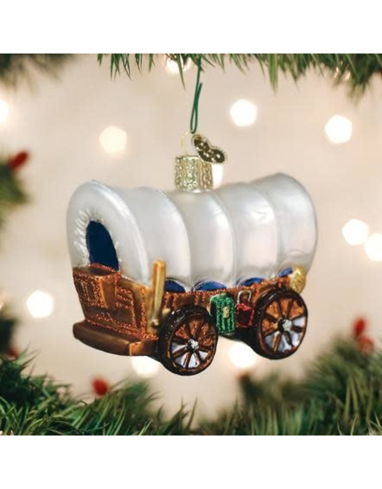 OLD WORLD CHRISTMAS COVERED WAGON