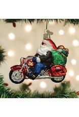 OLD WORLD CHRISTMAS 40313   BIKER SANTA