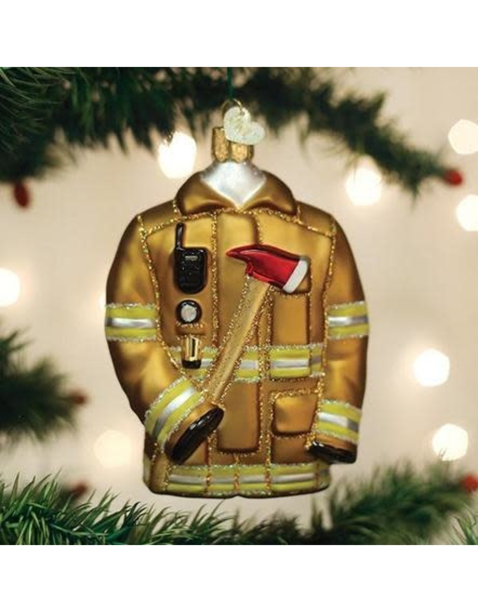 OLD WORLD CHRISTMAS 32462   FIREFIGHTER'S COAT
