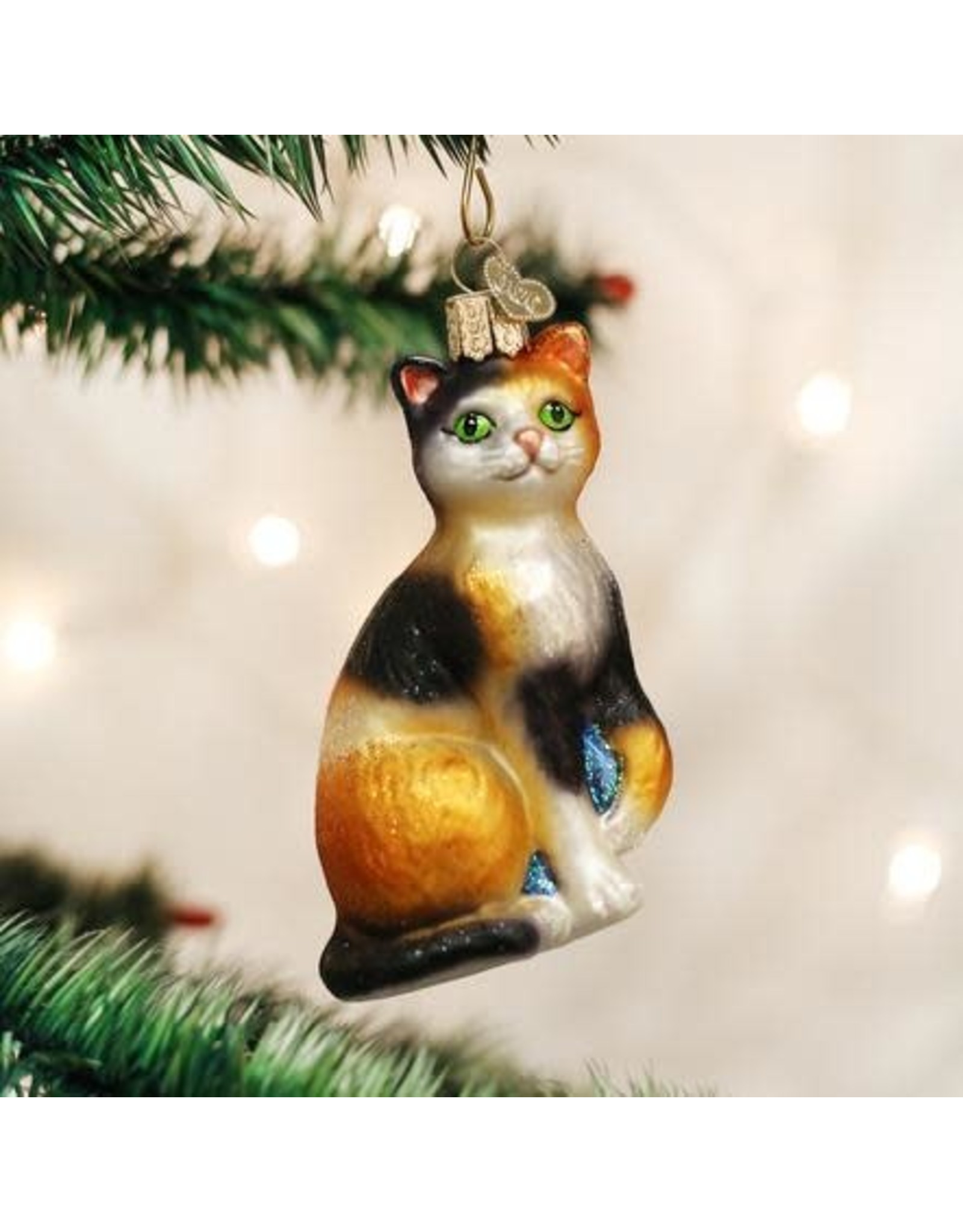 OLD WORLD CHRISTMAS 12399   CALICO CAT