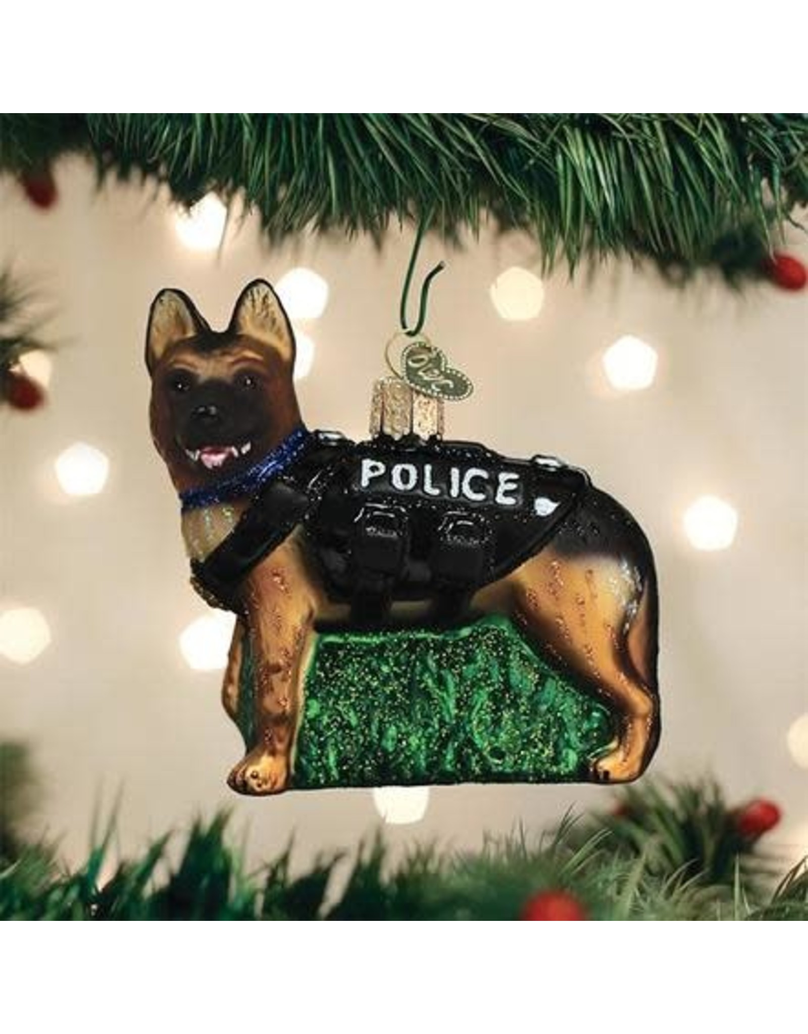OLD WORLD CHRISTMAS 12546   K-9 DOG