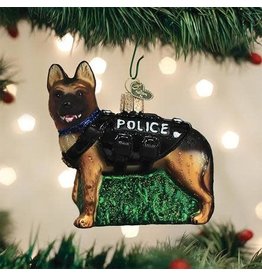 OLD WORLD CHRISTMAS 12546   K-9 DOG