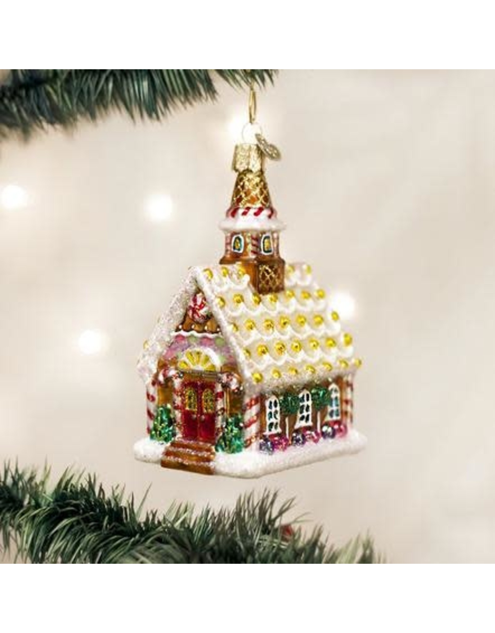 OLD WORLD CHRISTMAS 20077   GINGERBREAD CHURCH