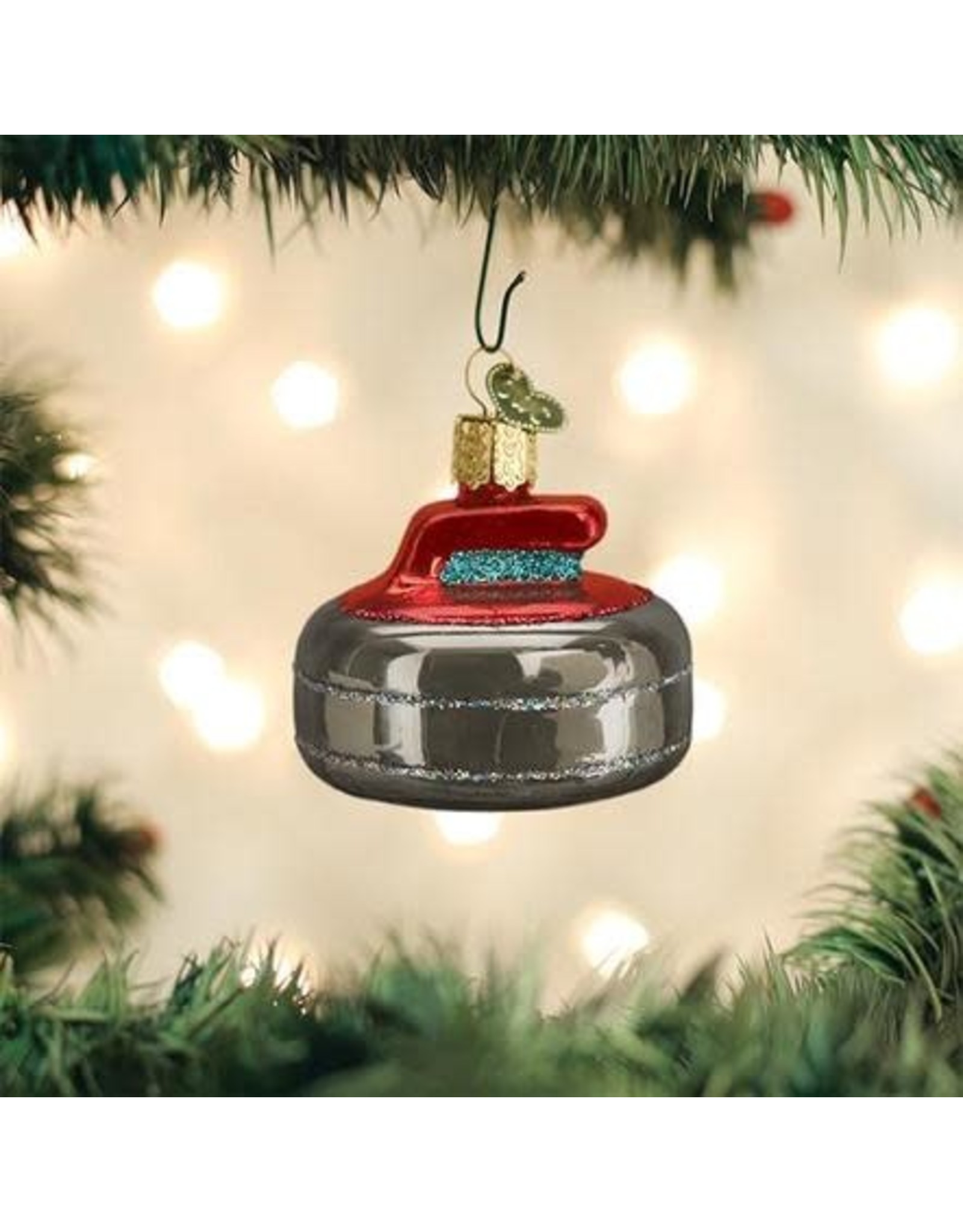 OLD WORLD CHRISTMAS CURLING STONE