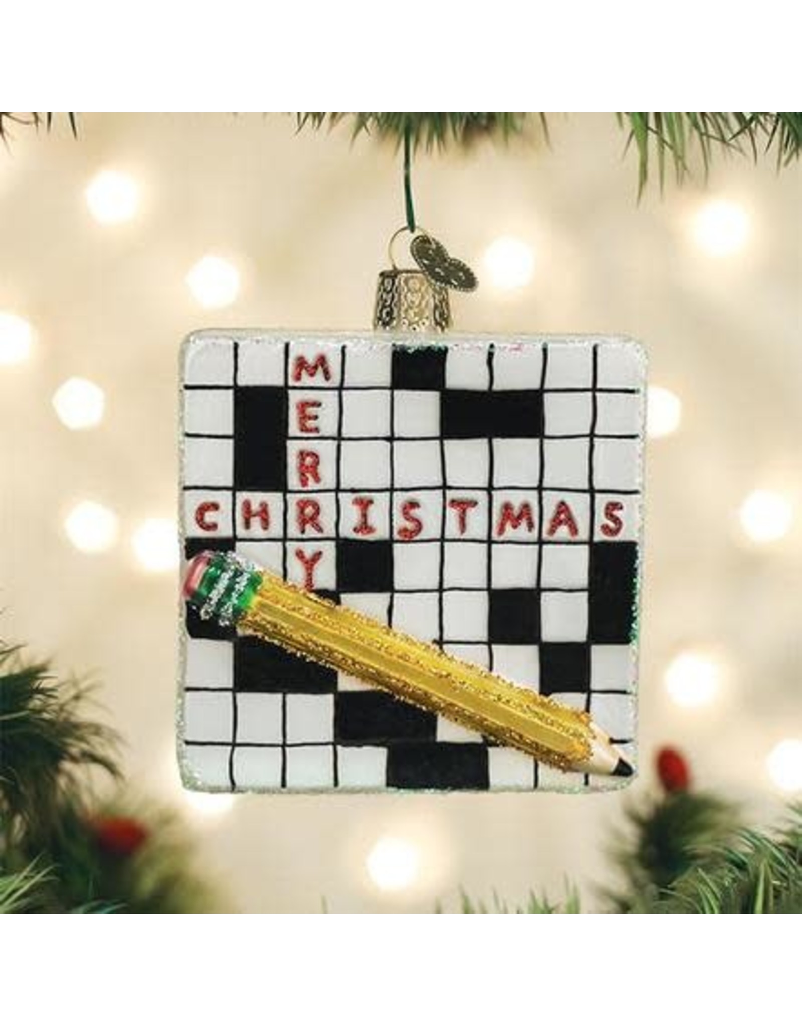 OLD WORLD CHRISTMAS 44139   CROSSWORD PUZZLE