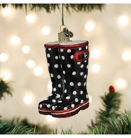 OLD WORLD CHRISTMAS RUBBER BOOTS