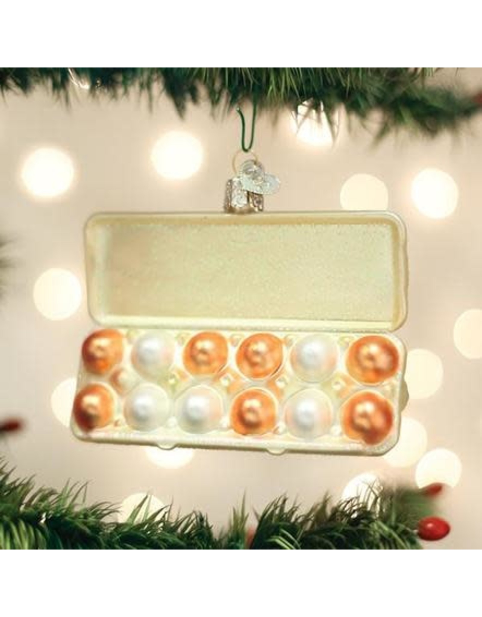 OLD WORLD CHRISTMAS 32433   EGG CARTON