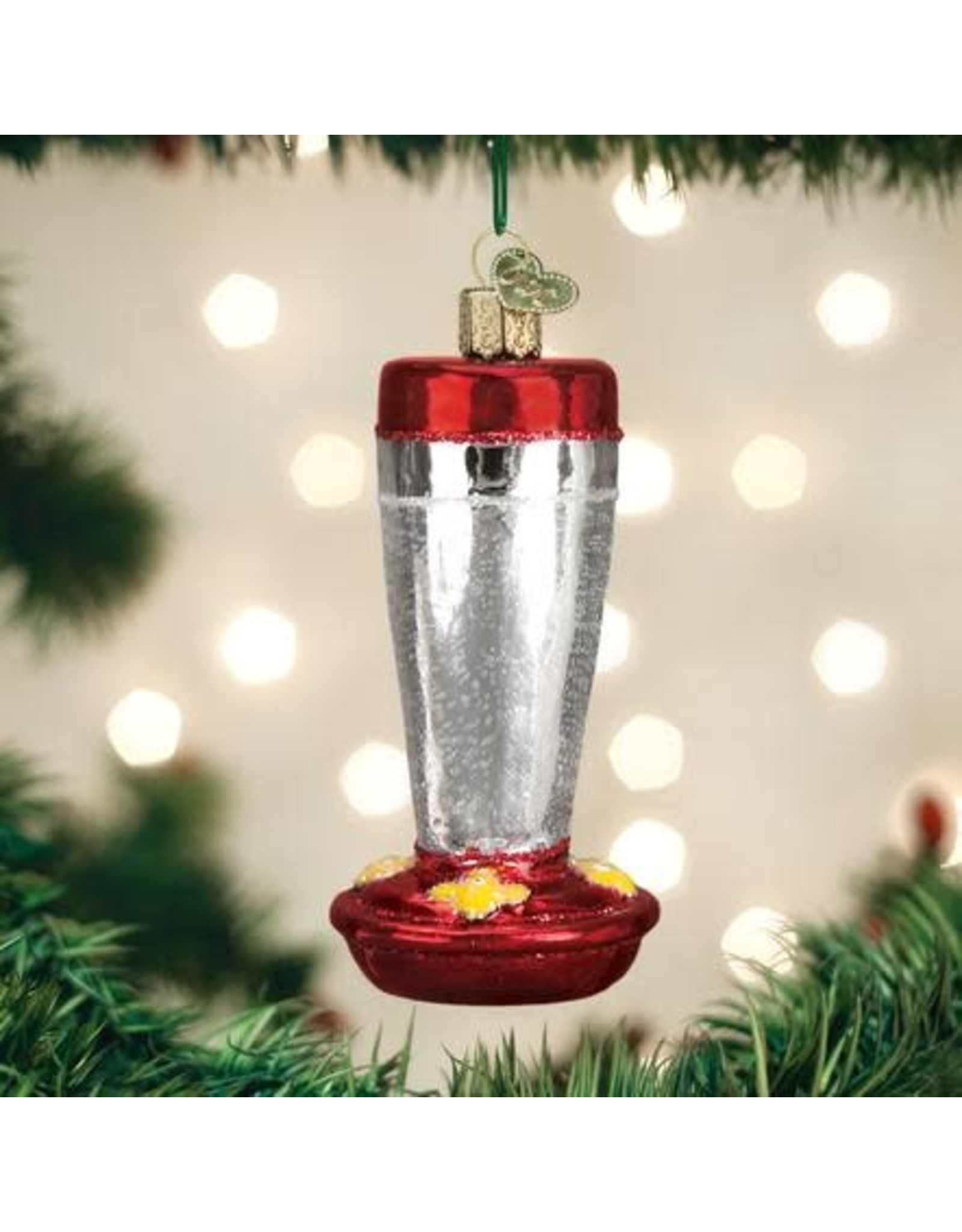 OLD WORLD CHRISTMAS 36235   HUMMINGBIRD FEEDER