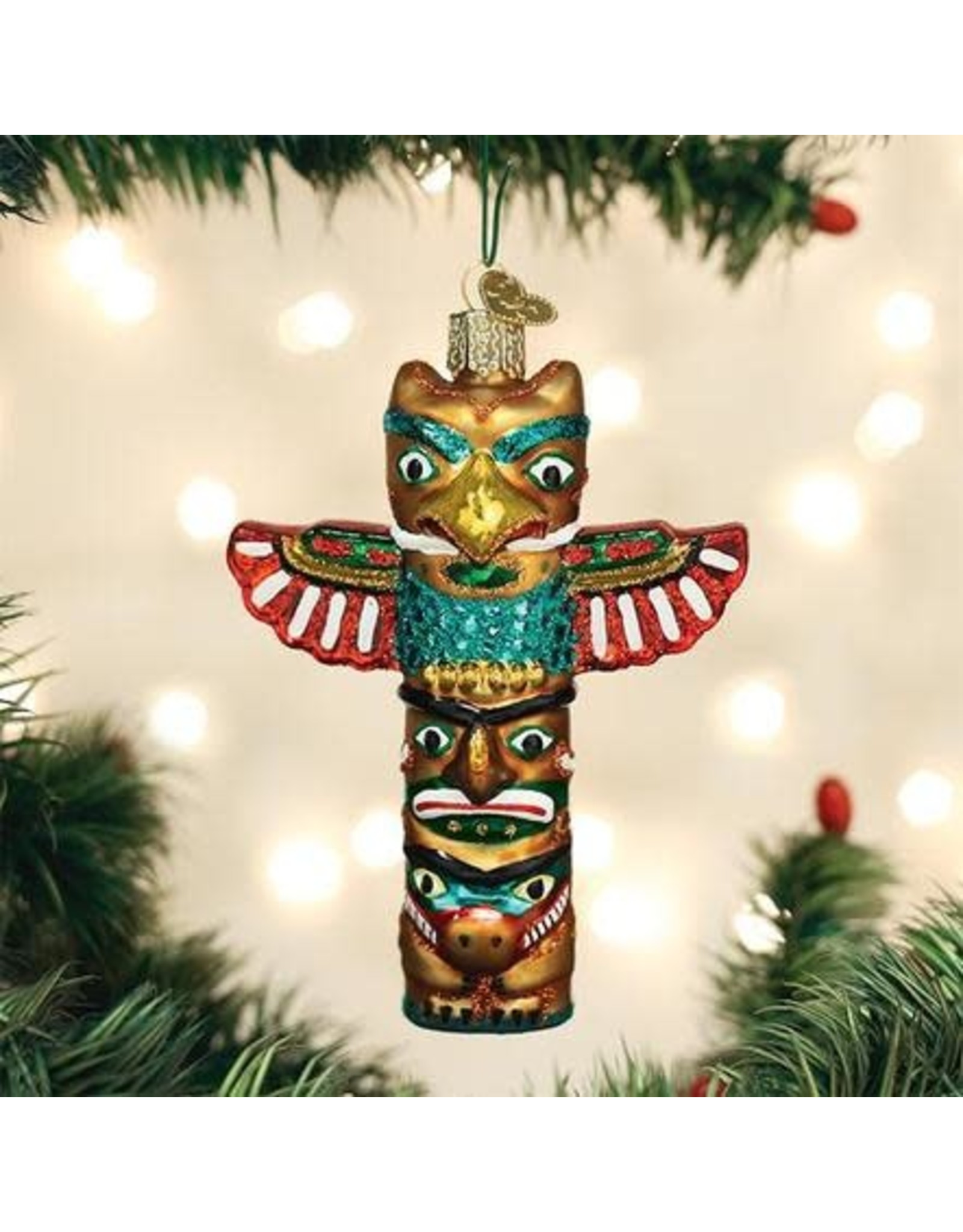 OLD WORLD CHRISTMAS TOTEM POLE