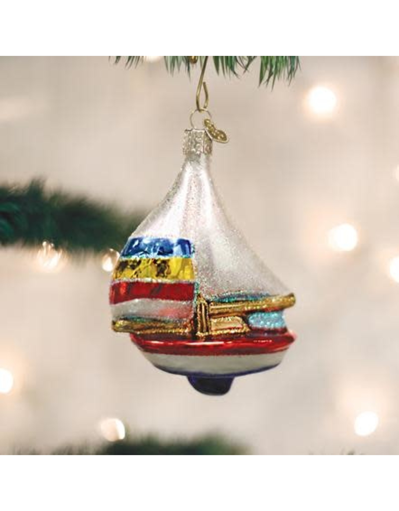 OLD WORLD CHRISTMAS 46028   SAILBOAT