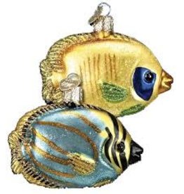 OLD WORLD CHRISTMAS 12261   BUTTERFLY FISH-ASSORTED